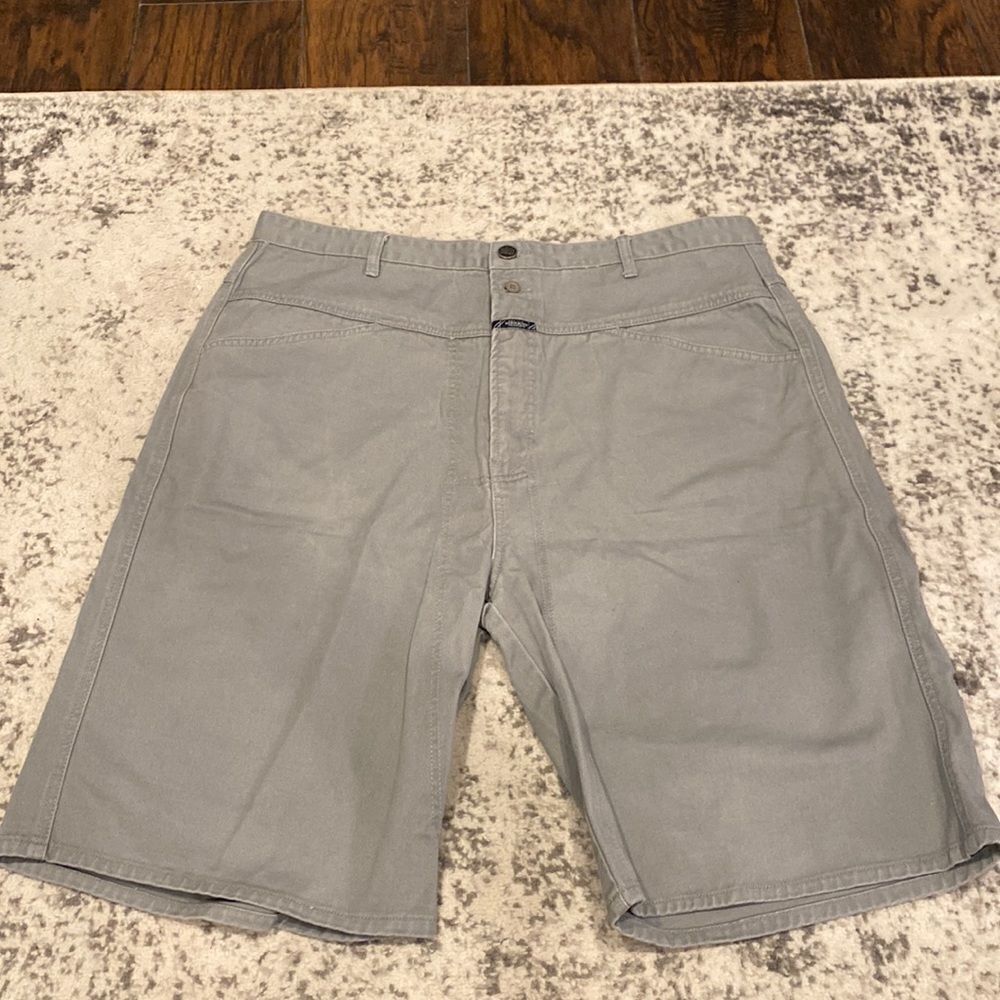 VTG Marithe Francois Girbaud Vintage Men's Light Gray Denim Shorts Sz 42 EUC